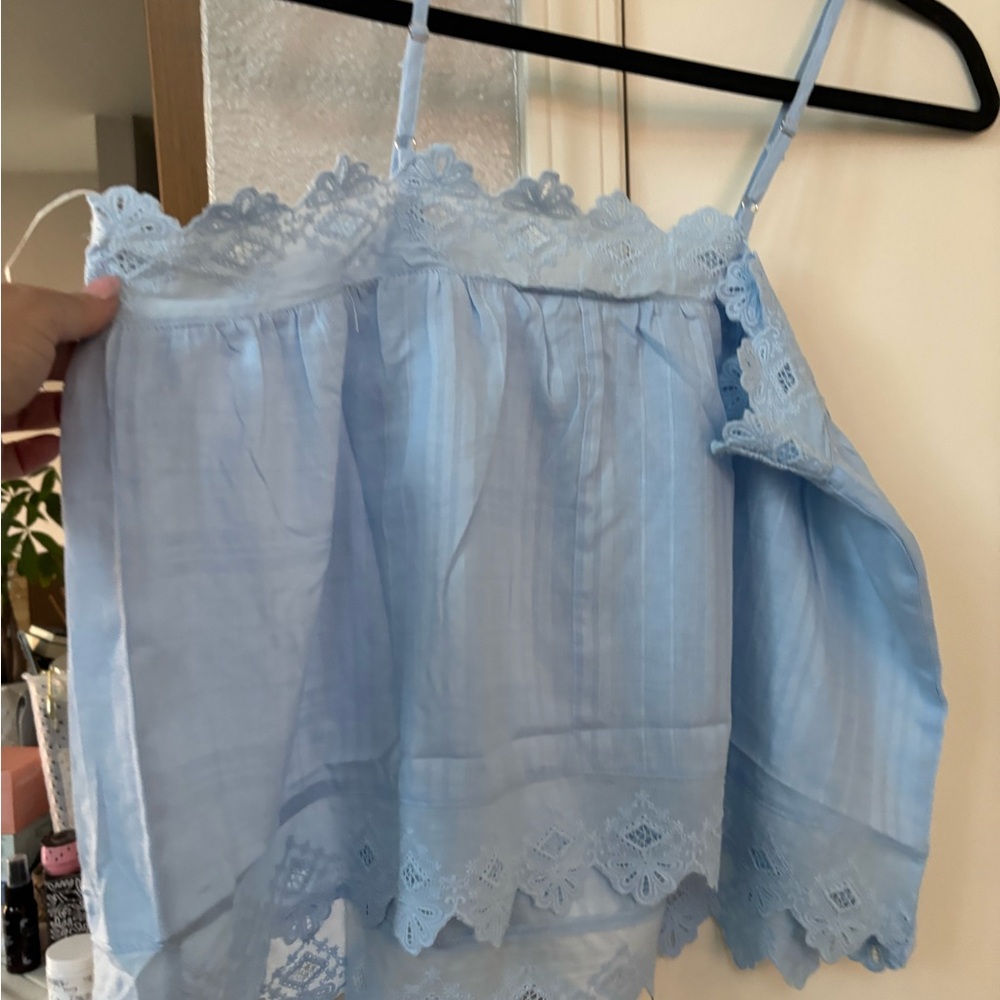 Dance & Marvel Baby Blue Lace Cami